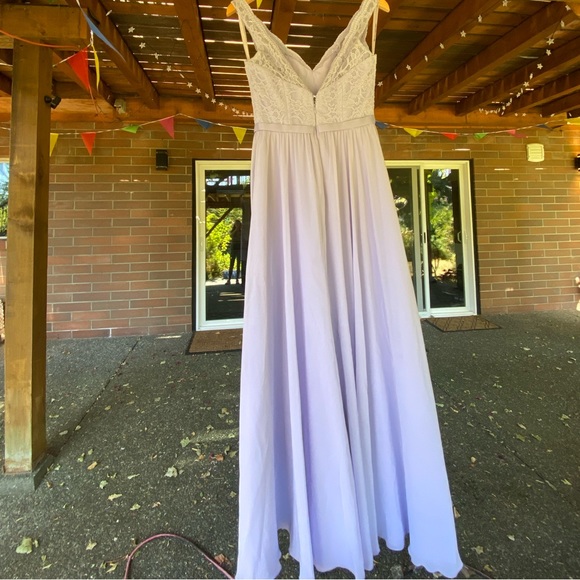 Morilee Gorgeous Lacey Lilac Bridesmaid, Prom, Alternative Wedding Dress (NWOT) - Picture 3 of 16